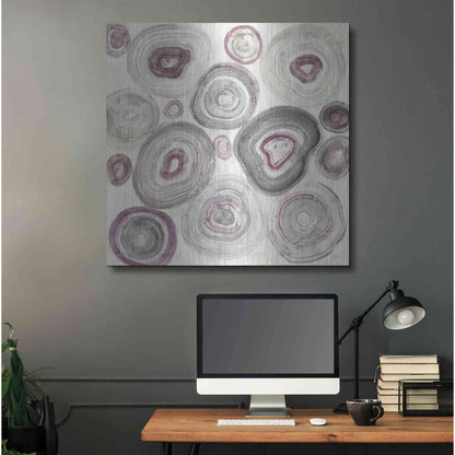 Luxe Metal Art 'Rings of Power v2' by Albena Hristova, Metal Wall Art,36x36