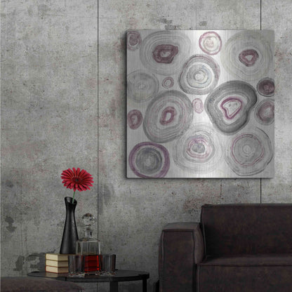 Luxe Metal Art 'Rings of Power v2' by Albena Hristova, Metal Wall Art,36x36