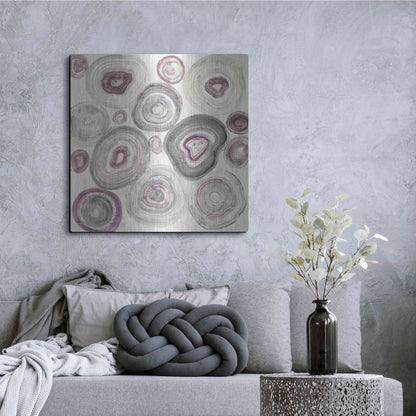 Luxe Metal Art 'Rings of Power v2' by Albena Hristova, Metal Wall Art,36x36