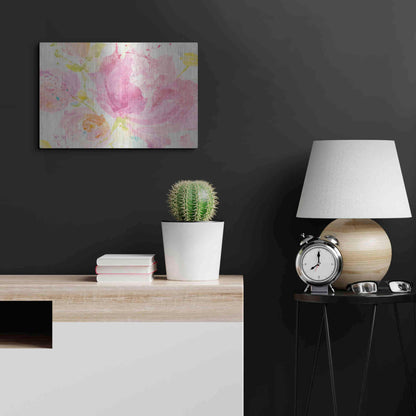 Luxe Metal Art 'Spring Abstracts Florals II' by Albena Hristova, Metal Wall Art,24x16