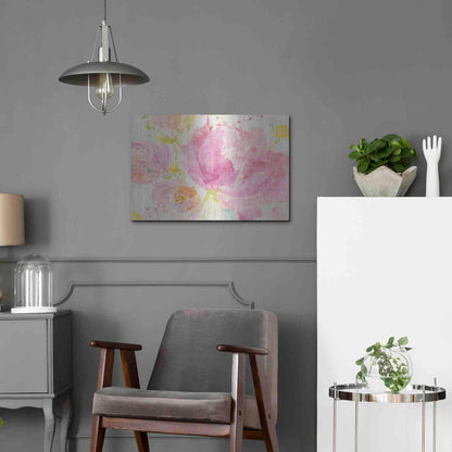 Luxe Metal Art 'Spring Abstracts Florals II' by Albena Hristova, Metal Wall Art,24x16