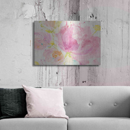 Luxe Metal Art 'Spring Abstracts Florals II' by Albena Hristova, Metal Wall Art,36x24