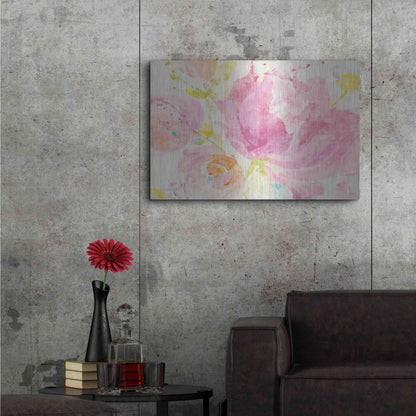 Luxe Metal Art 'Spring Abstracts Florals II' by Albena Hristova, Metal Wall Art,36x24