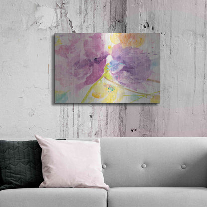 Luxe Metal Art 'Spring Abstracts Florals I' by Albena Hristova, Metal Wall Art,36x24