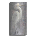 Luxe Metal Art 'Coastal Egret I Legs' by Albena Hristova, Metal Wall Art