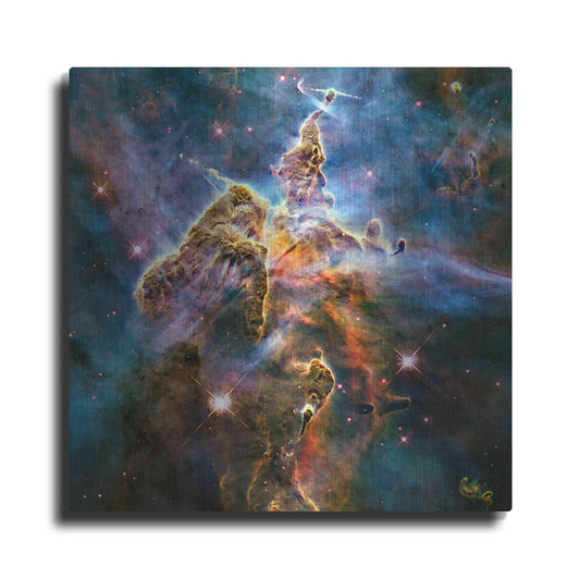 Luxe Metal Art 'Mystic Mountain' Hubble Space Telescope, Metal Wall Art