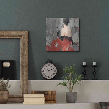 Luxe Metal Art 'Beautiful Gaze II Neutral' by Albena Hristova, Metal Wall Art,12x12