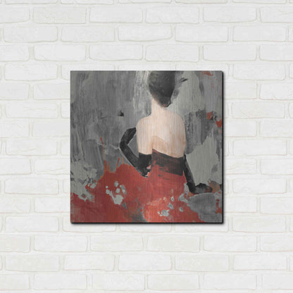 Luxe Metal Art 'Beautiful Gaze II Neutral' by Albena Hristova, Metal Wall Art,24x24