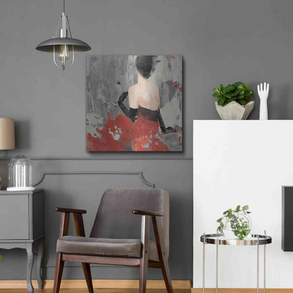 Luxe Metal Art 'Beautiful Gaze II Neutral' by Albena Hristova, Metal Wall Art,24x24