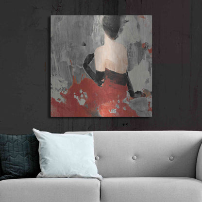 Luxe Metal Art 'Beautiful Gaze II Neutral' by Albena Hristova, Metal Wall Art,36x36