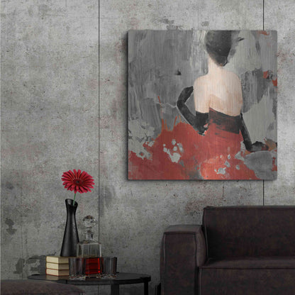 Luxe Metal Art 'Beautiful Gaze II Neutral' by Albena Hristova, Metal Wall Art,36x36