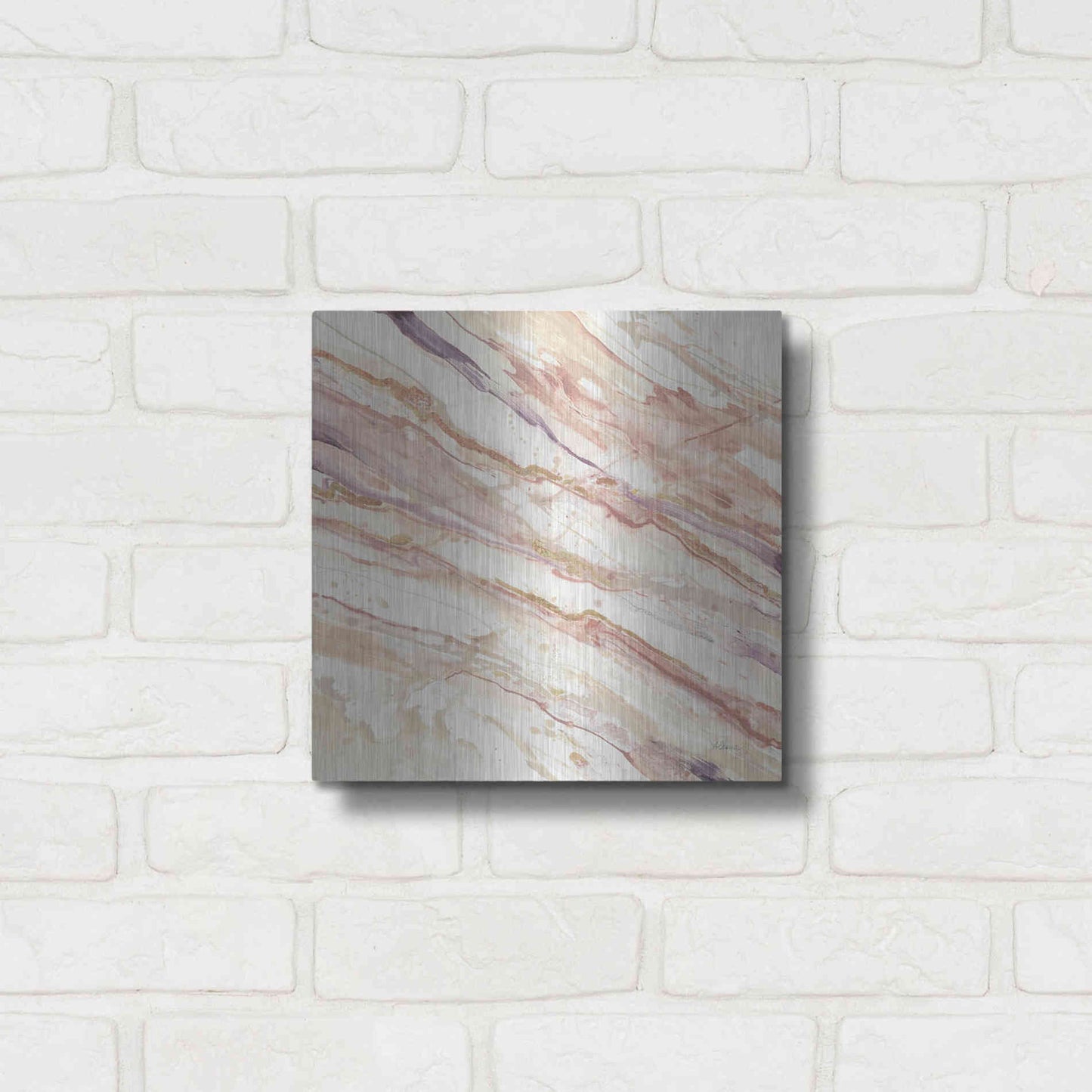 Luxe Metal Art 'Copper Dreams' by Albena Hristova, Metal Wall Art,12x12