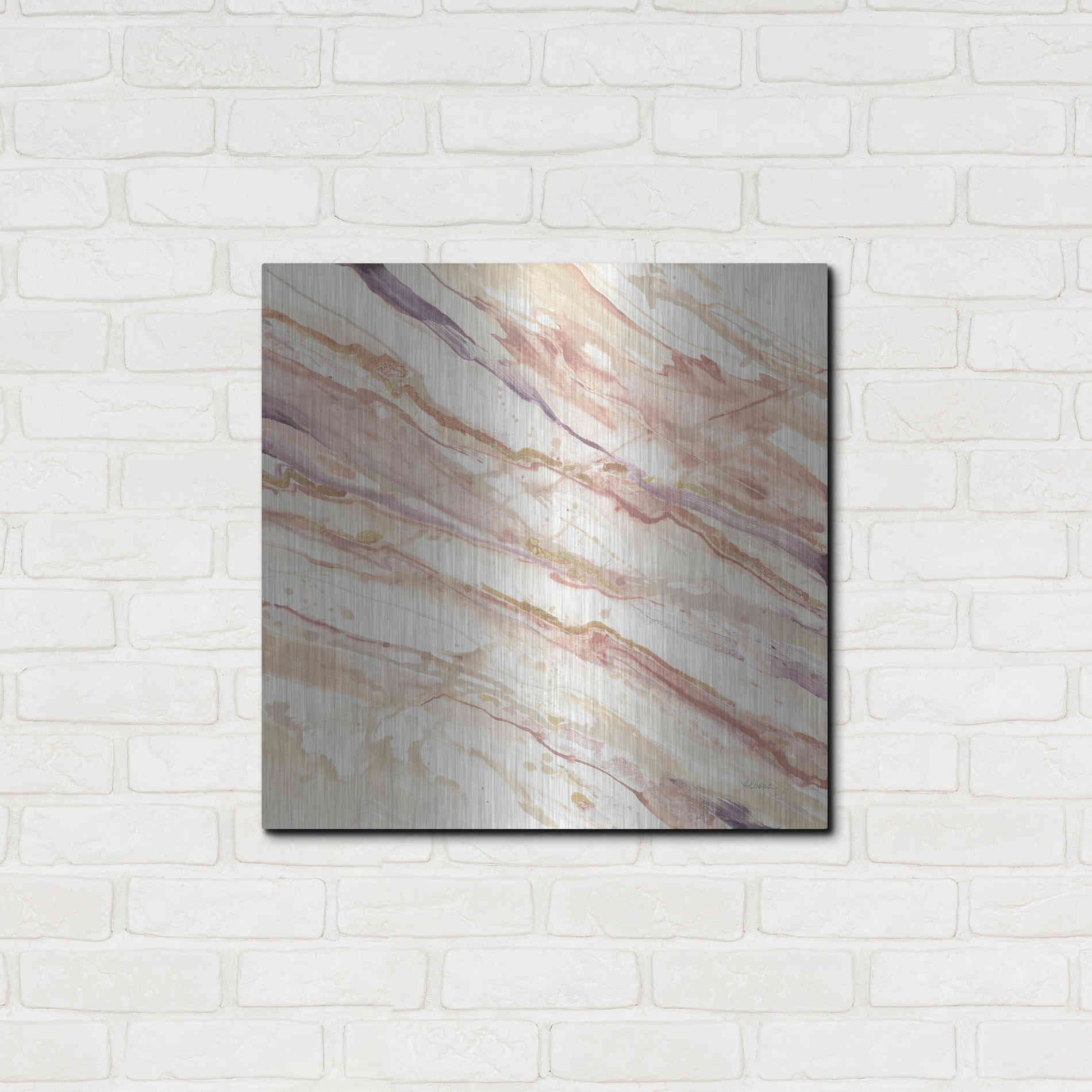 Luxe Metal Art 'Copper Dreams' by Albena Hristova, Metal Wall Art,24x24