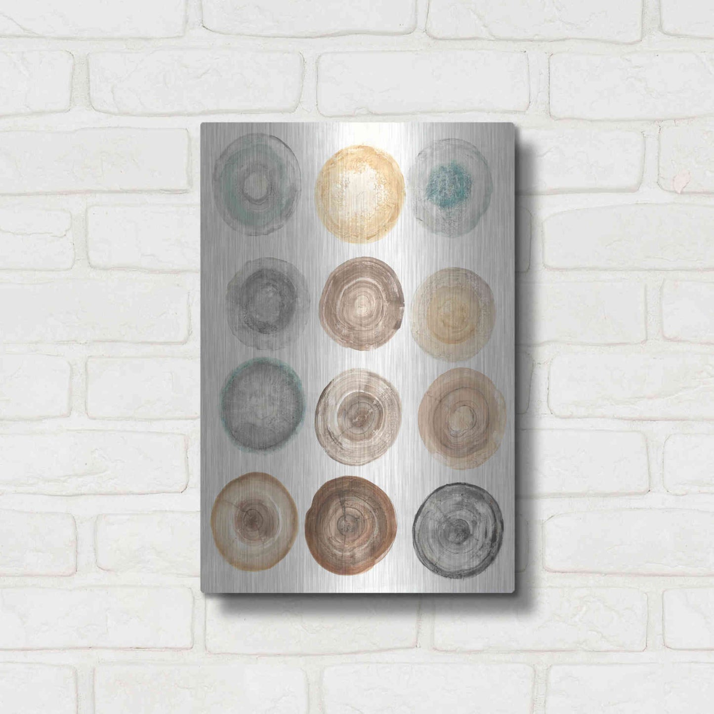 Luxe Metal Art 'Counting the Years' by Albena Hristova, Metal Wall Art,12x16