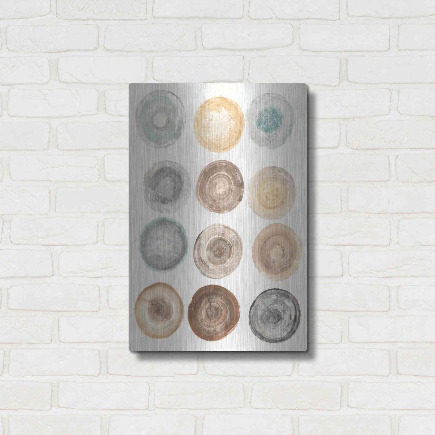 Luxe Metal Art 'Counting the Years' by Albena Hristova, Metal Wall Art,16x24