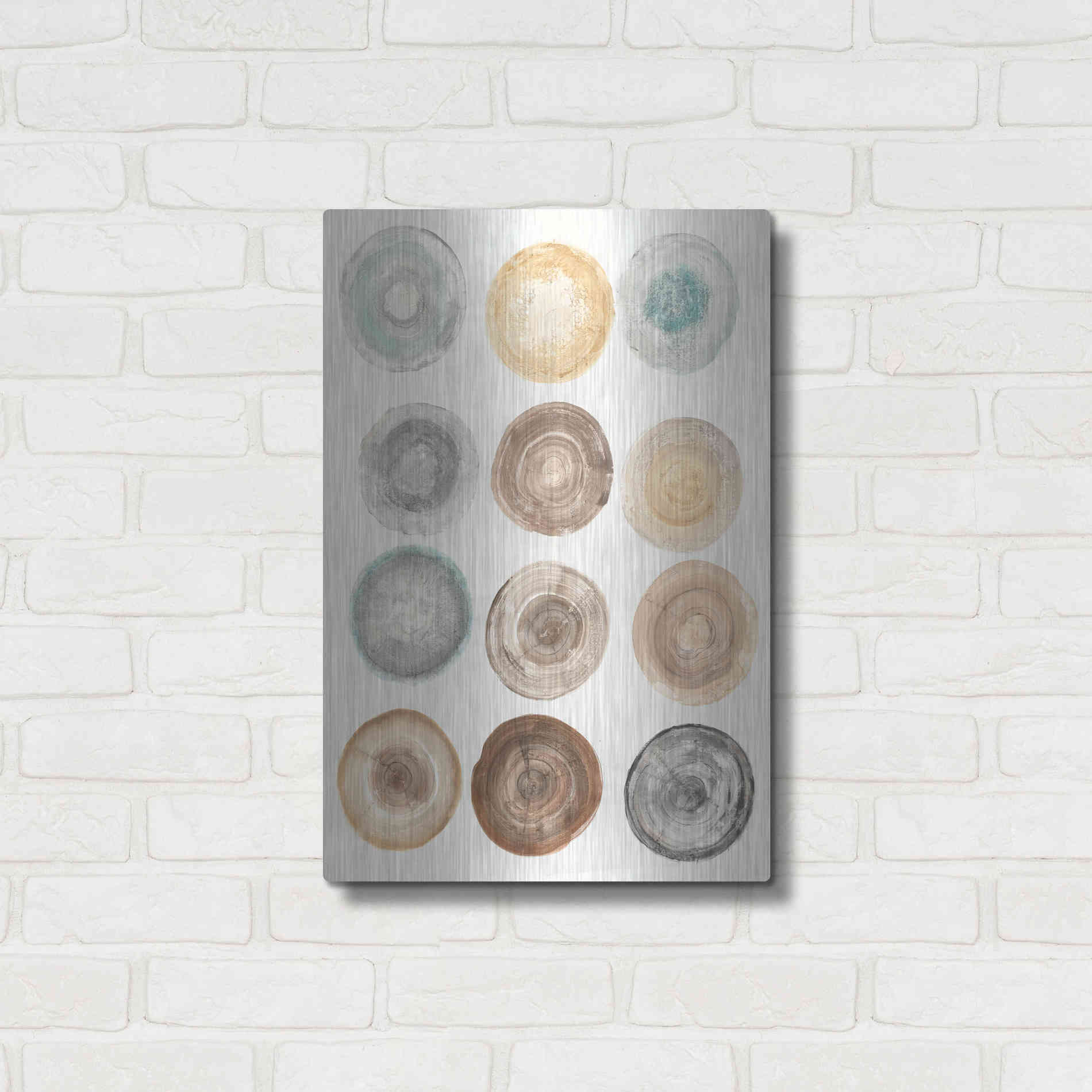 Luxe Metal Art 'Counting the Years' by Albena Hristova, Metal Wall Art,16x24