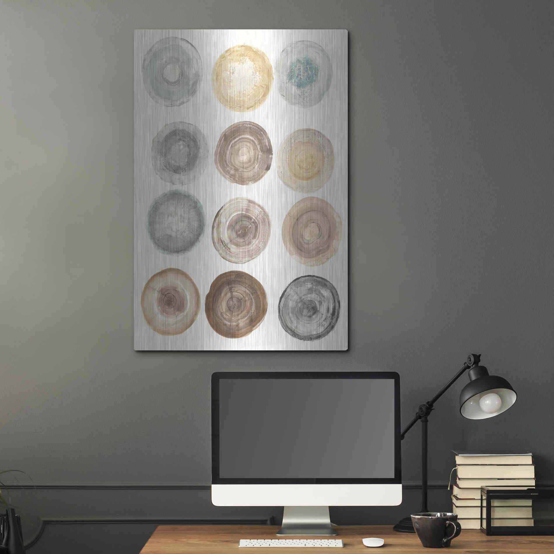 Luxe Metal Art 'Counting the Years' by Albena Hristova, Metal Wall Art,24x36