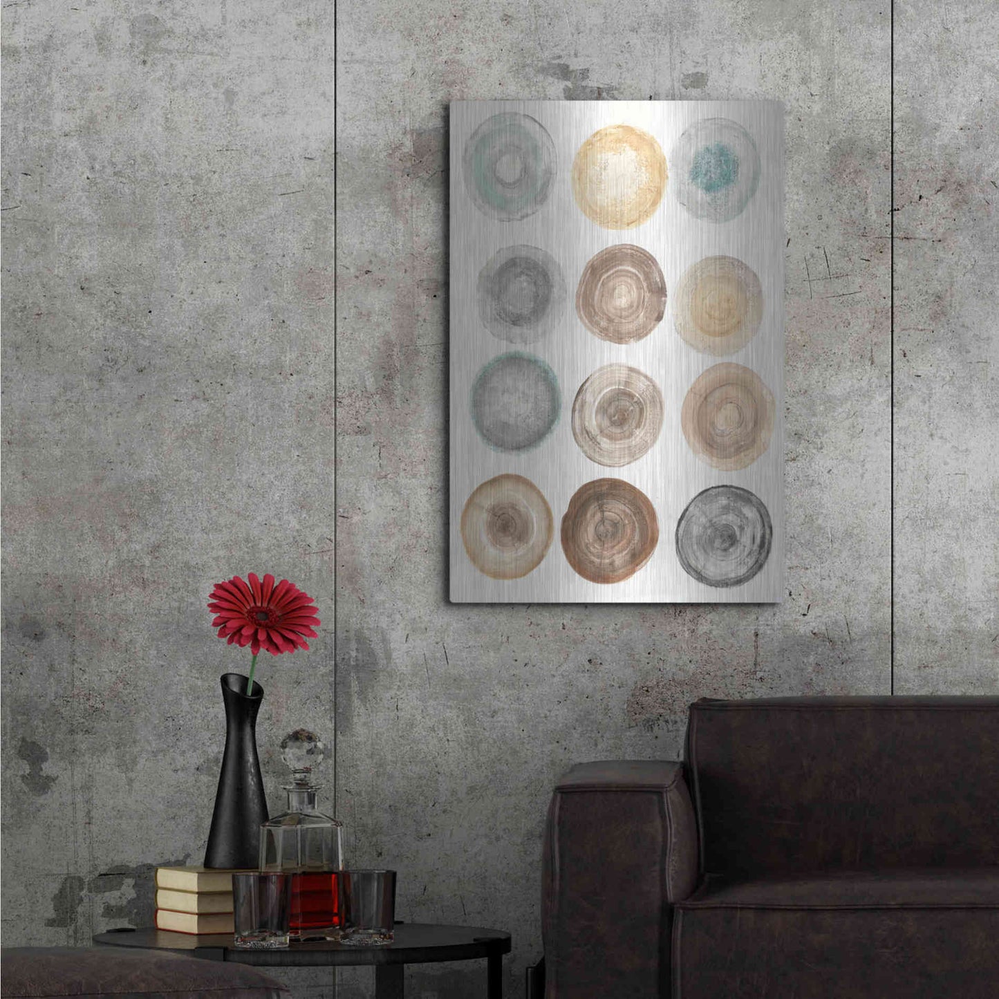 Luxe Metal Art 'Counting the Years' by Albena Hristova, Metal Wall Art,24x36