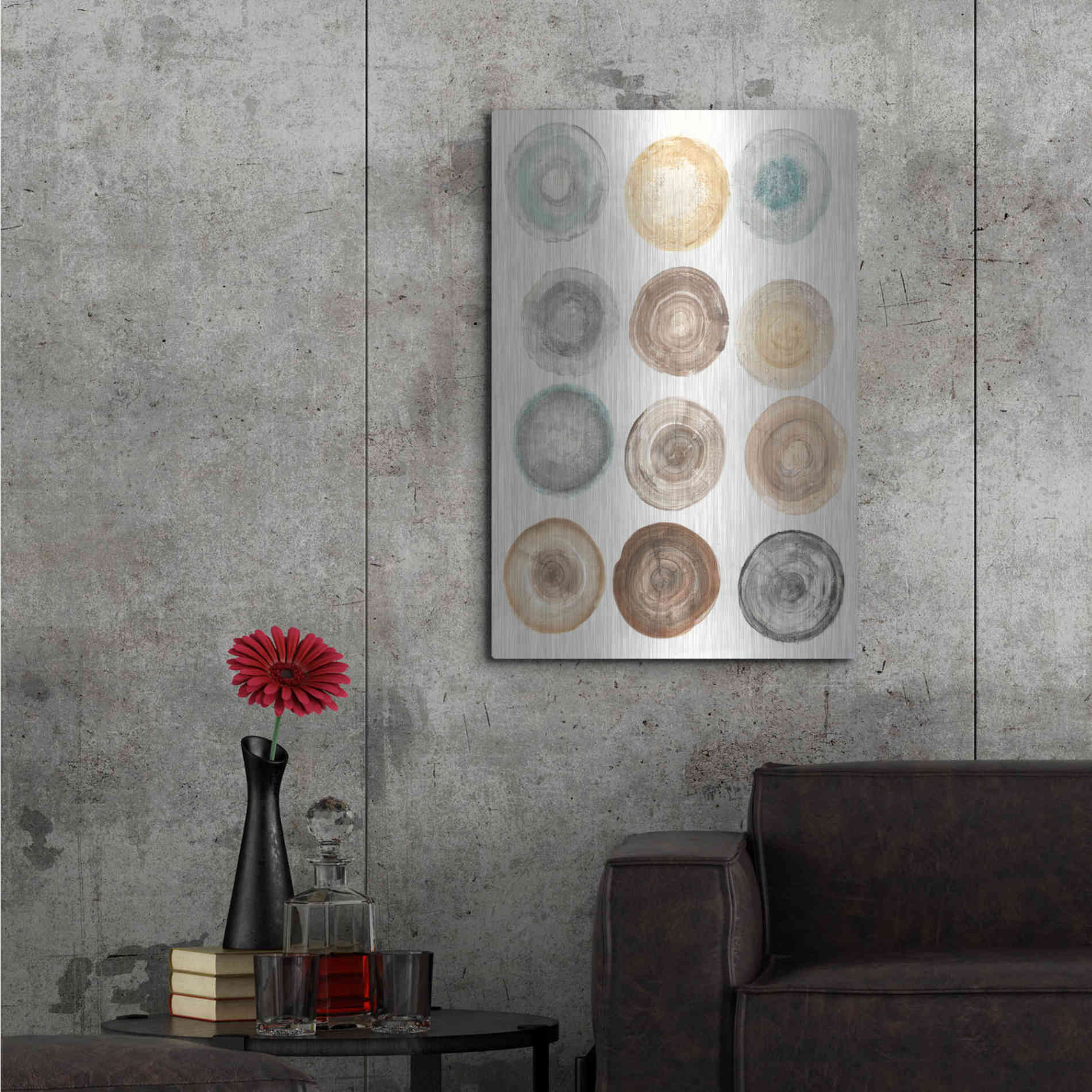Luxe Metal Art 'Counting the Years' by Albena Hristova, Metal Wall Art,24x36