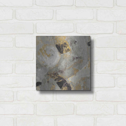 Luxe Metal Art 'Painted Desert Neutral' by Albena Hristova, Metal Wall Art,12x12