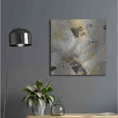 Luxe Metal Art 'Painted Desert Neutral' by Albena Hristova, Metal Wall Art,24x24