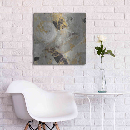 Luxe Metal Art 'Painted Desert Neutral' by Albena Hristova, Metal Wall Art,24x24