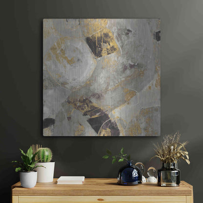Luxe Metal Art 'Painted Desert Neutral' by Albena Hristova, Metal Wall Art,24x24