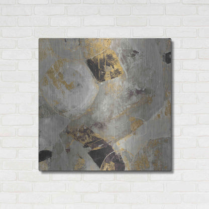 Luxe Metal Art 'Painted Desert Neutral' by Albena Hristova, Metal Wall Art,36x36