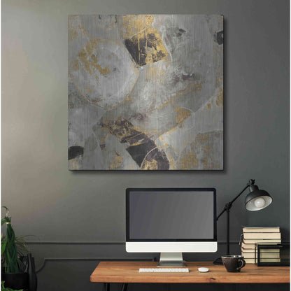Luxe Metal Art 'Painted Desert Neutral' by Albena Hristova, Metal Wall Art,36x36