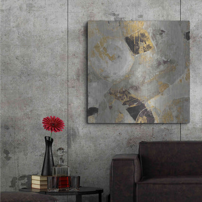 Luxe Metal Art 'Painted Desert Neutral' by Albena Hristova, Metal Wall Art,36x36