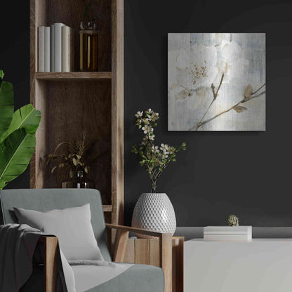 Luxe Metal Art 'Elegance I Greige' by Albena Hristova, Metal Wall Art,24x24