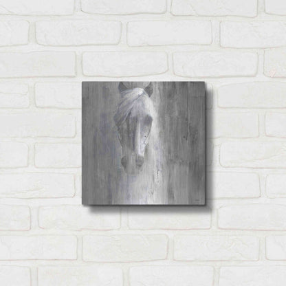 Luxe Metal Art 'Shadow Gray' by Albena Hristova, Metal Wall Art,12x12