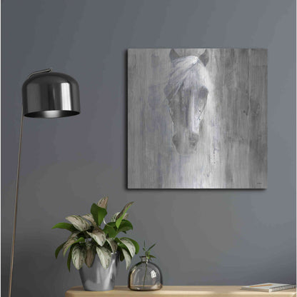 Luxe Metal Art 'Shadow Gray' by Albena Hristova, Metal Wall Art,24x24