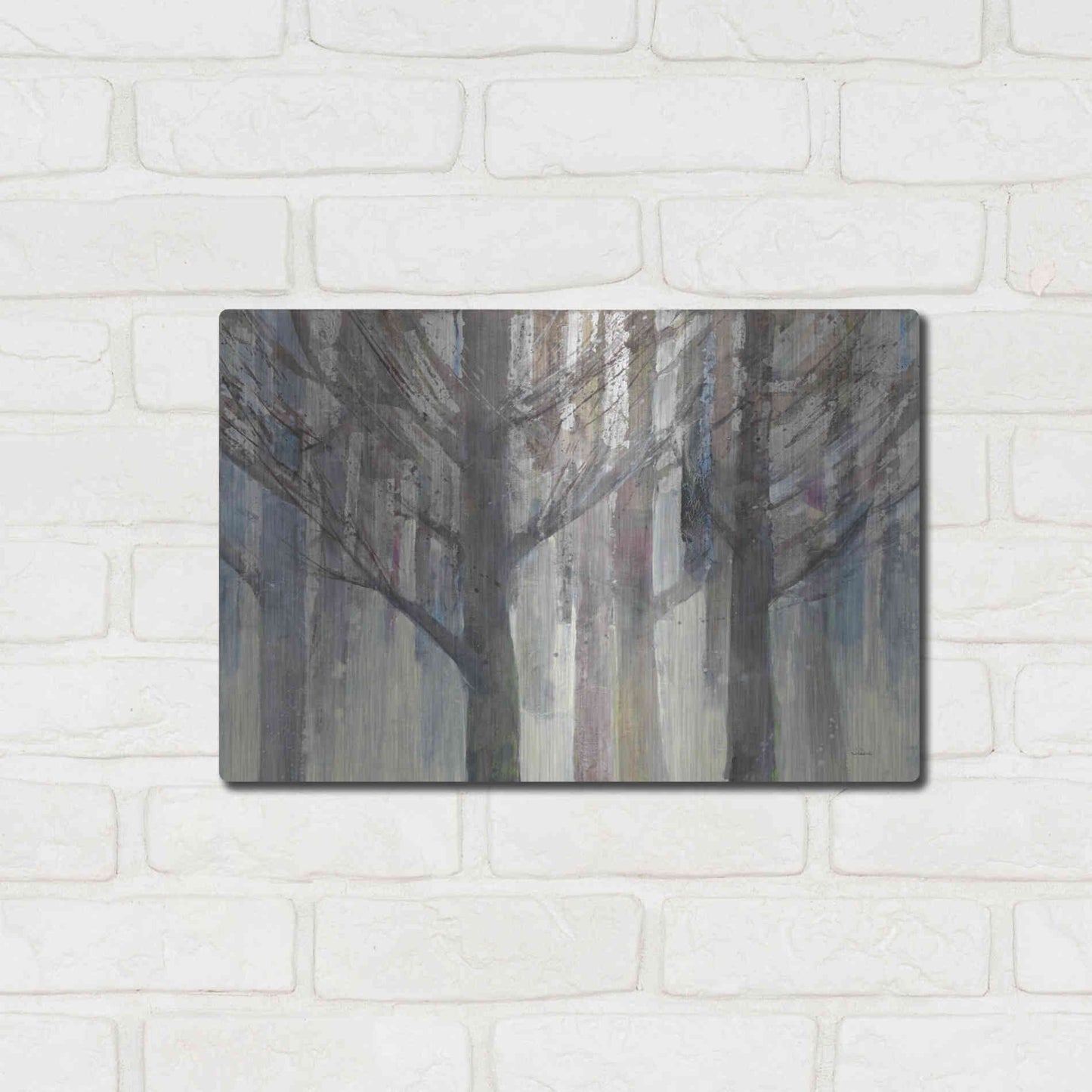 Luxe Metal Art 'Forest Light' by Albena Hristova, Metal Wall Art,16x12