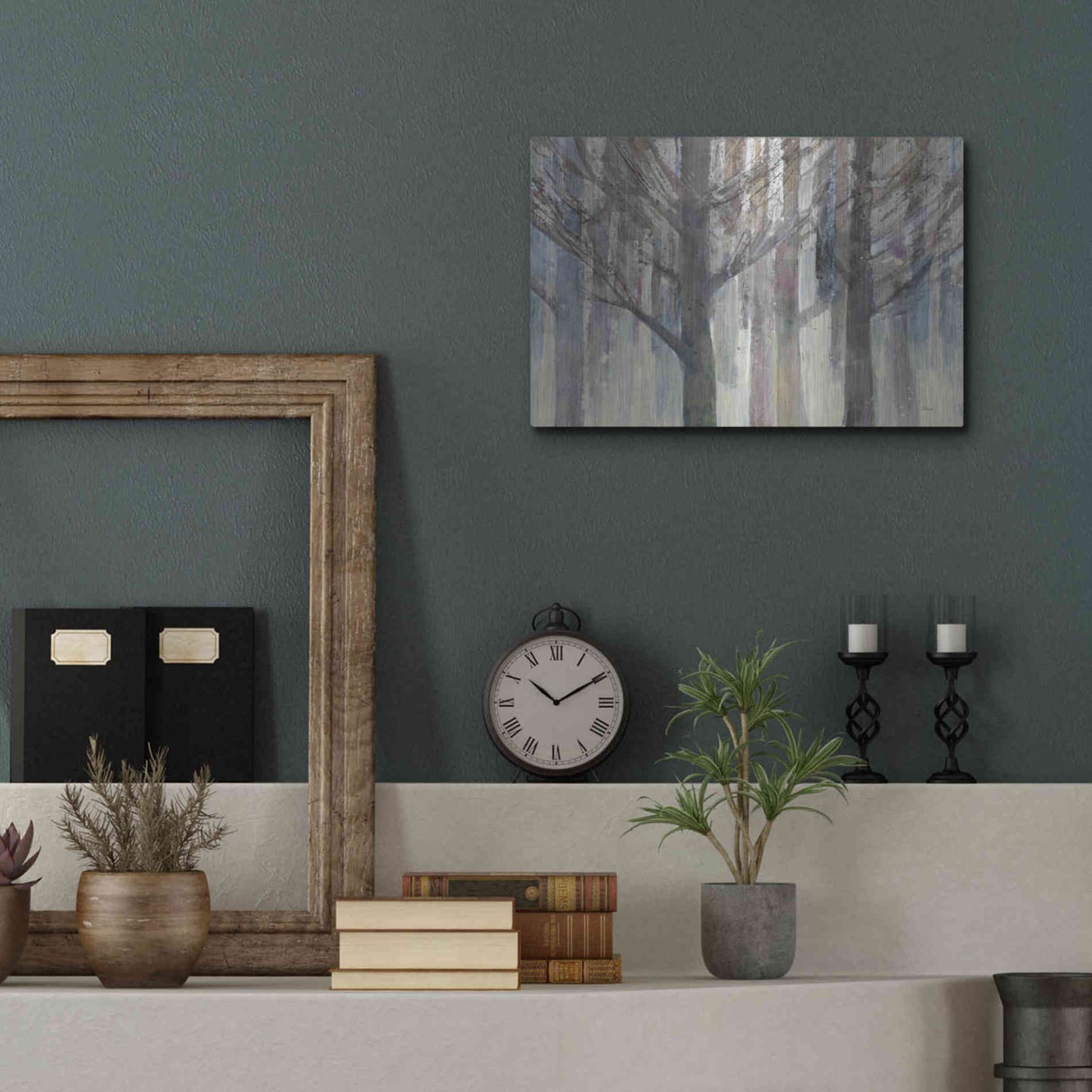 Luxe Metal Art 'Forest Light' by Albena Hristova, Metal Wall Art,16x12