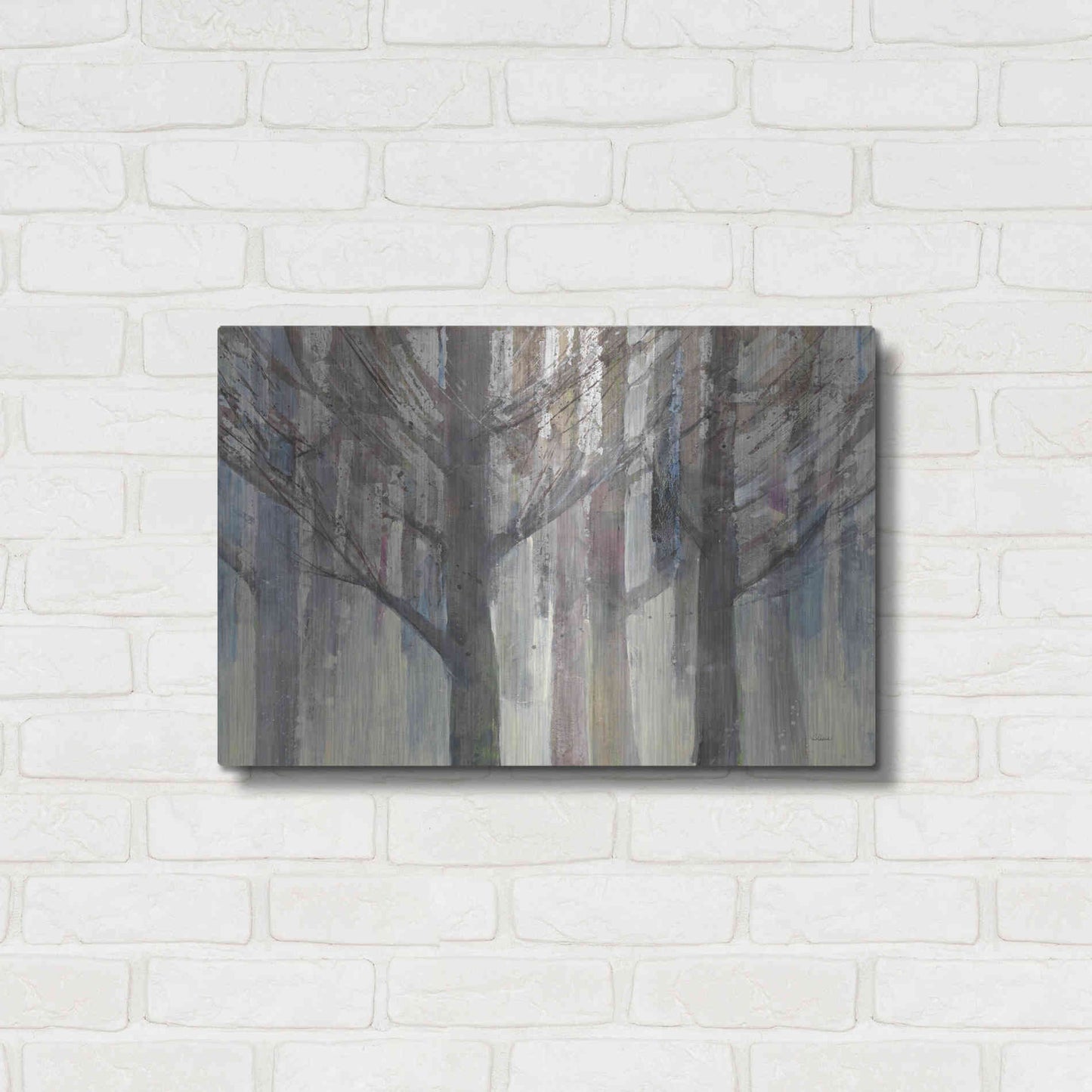 Luxe Metal Art 'Forest Light' by Albena Hristova, Metal Wall Art,24x16