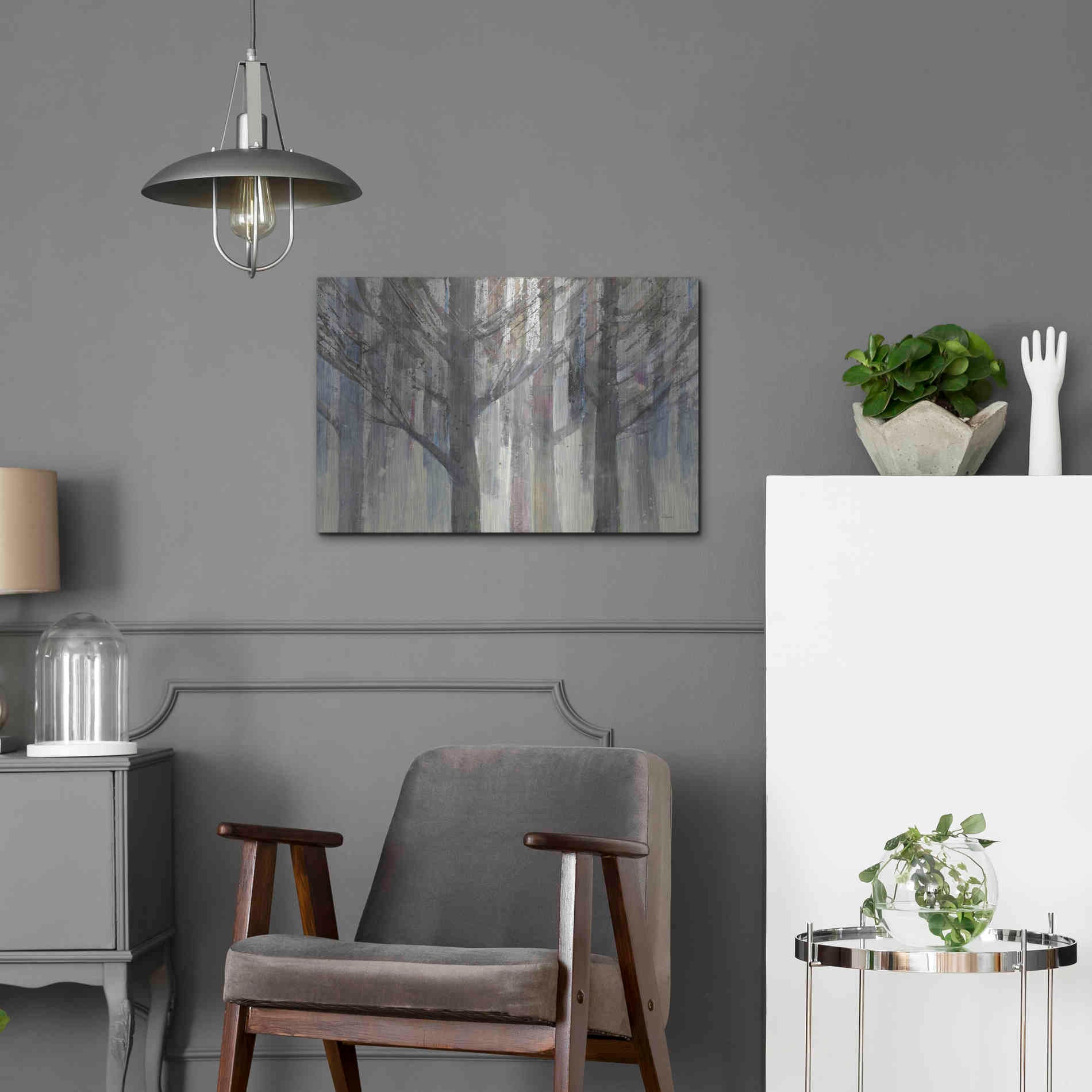 Luxe Metal Art 'Forest Light' by Albena Hristova, Metal Wall Art,24x16