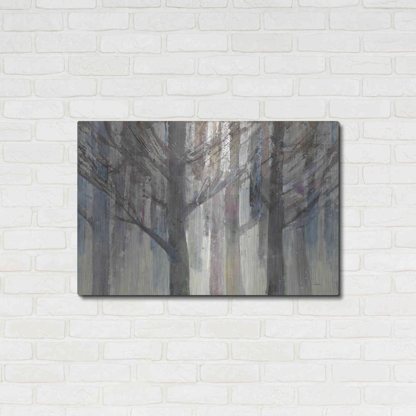 Luxe Metal Art 'Forest Light' by Albena Hristova, Metal Wall Art,36x24