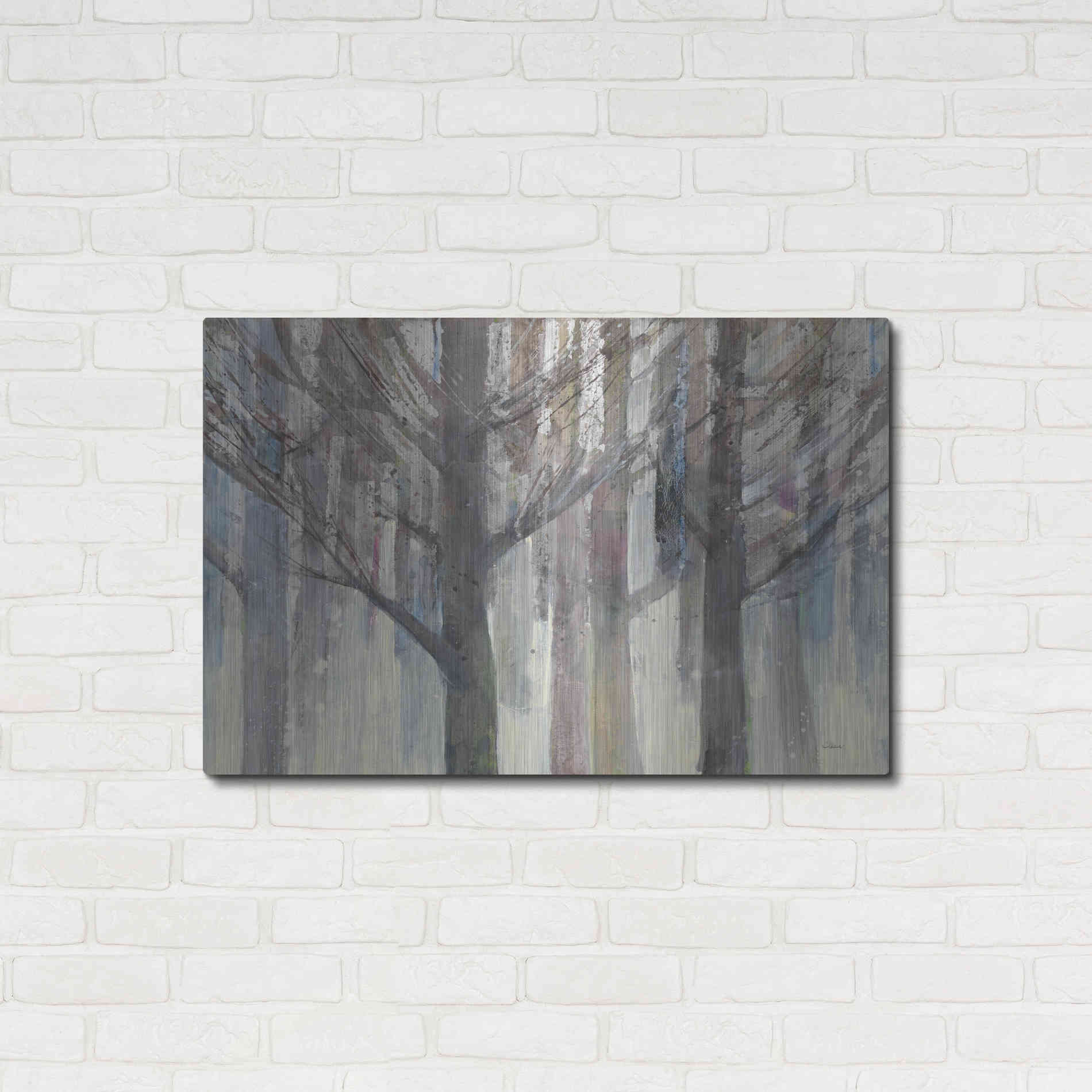 Luxe Metal Art 'Forest Light' by Albena Hristova, Metal Wall Art,36x24