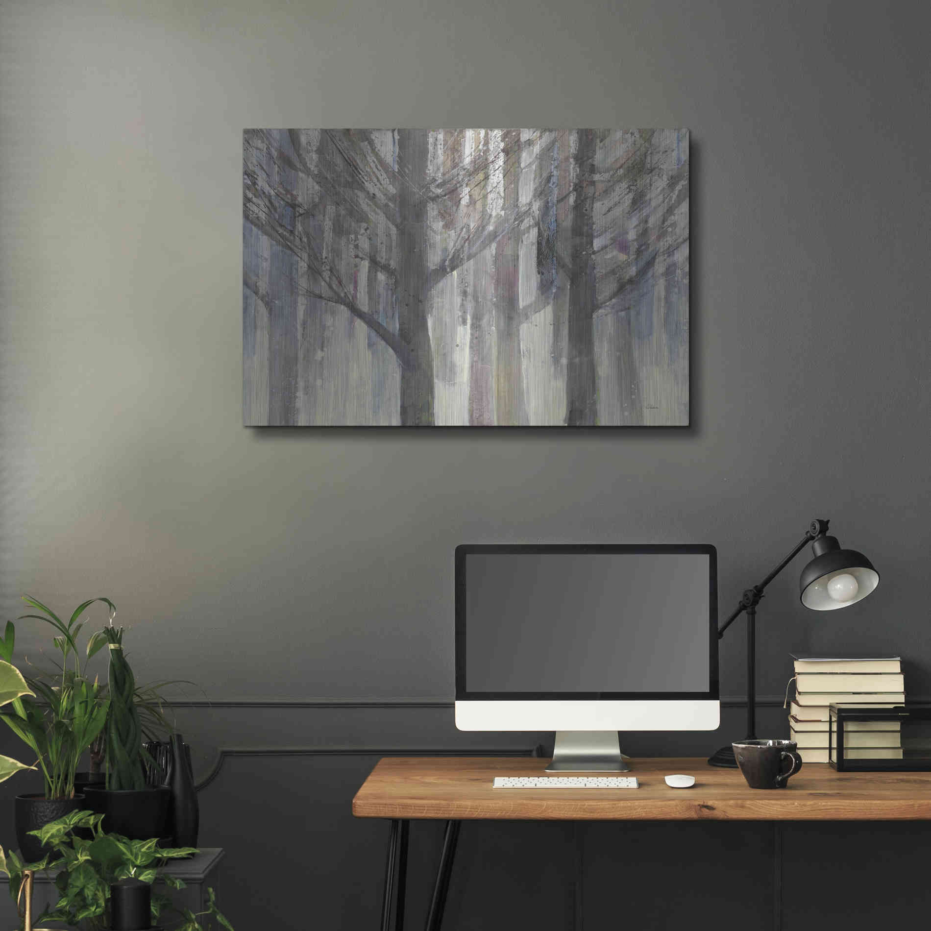 Luxe Metal Art 'Forest Light' by Albena Hristova, Metal Wall Art,36x24