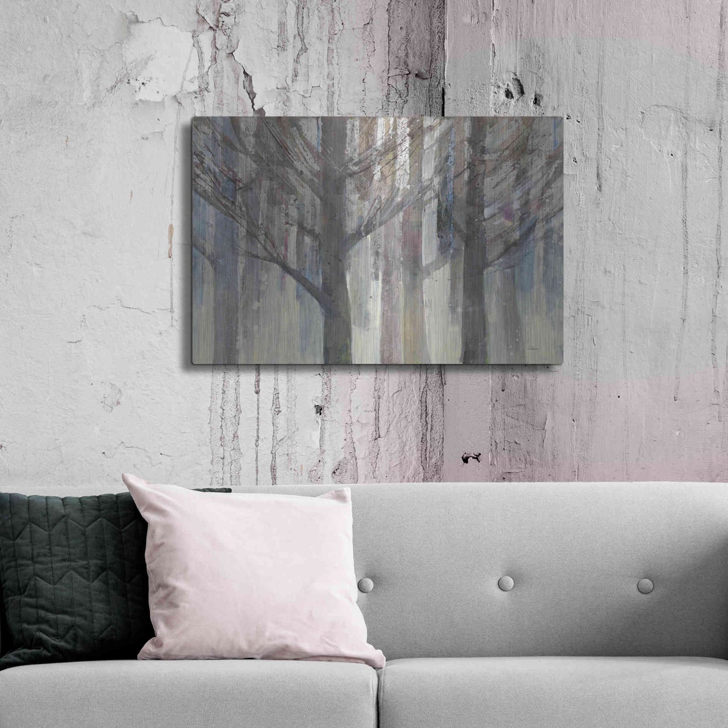 Luxe Metal Art 'Forest Light' by Albena Hristova, Metal Wall Art,36x24