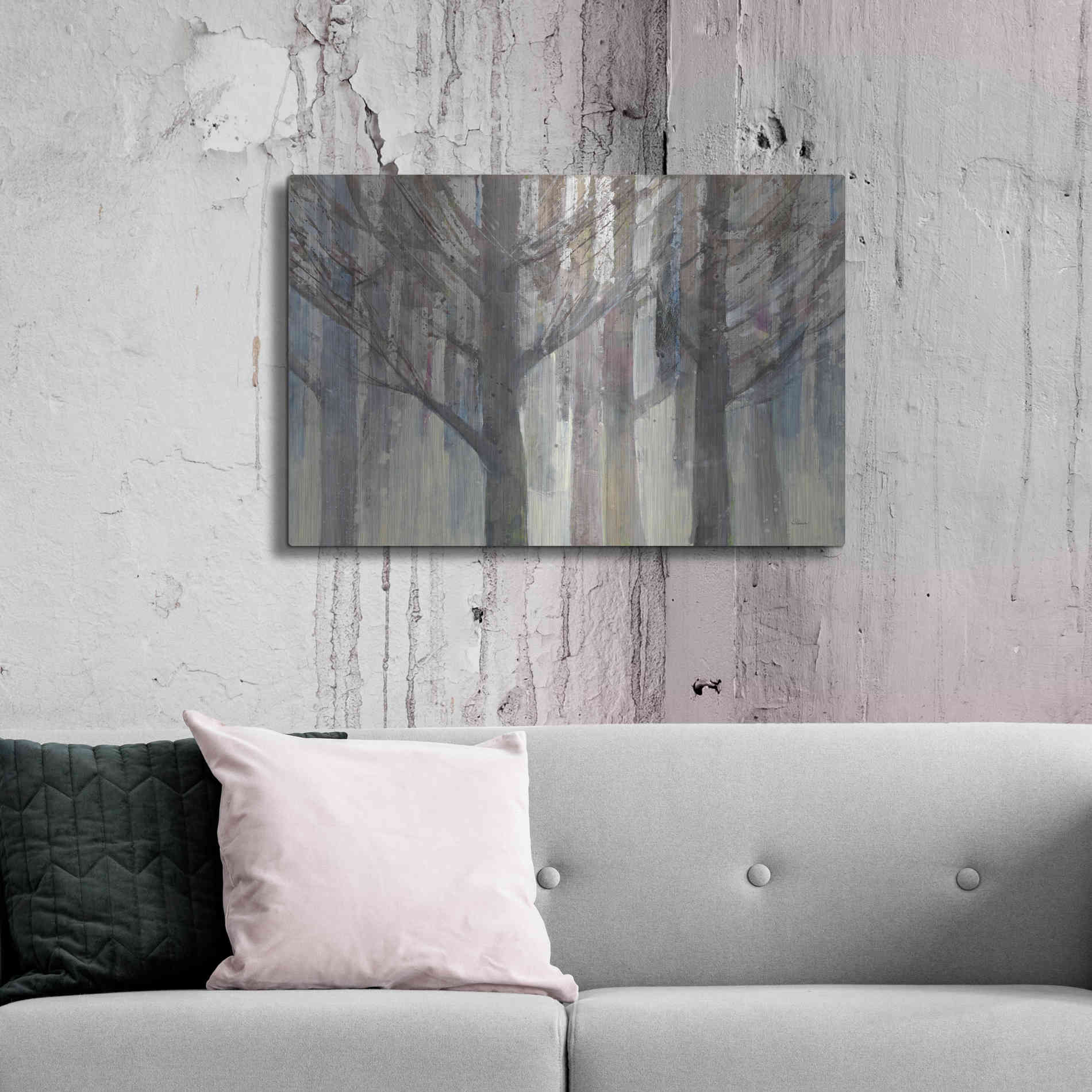 Luxe Metal Art 'Forest Light' by Albena Hristova, Metal Wall Art,36x24