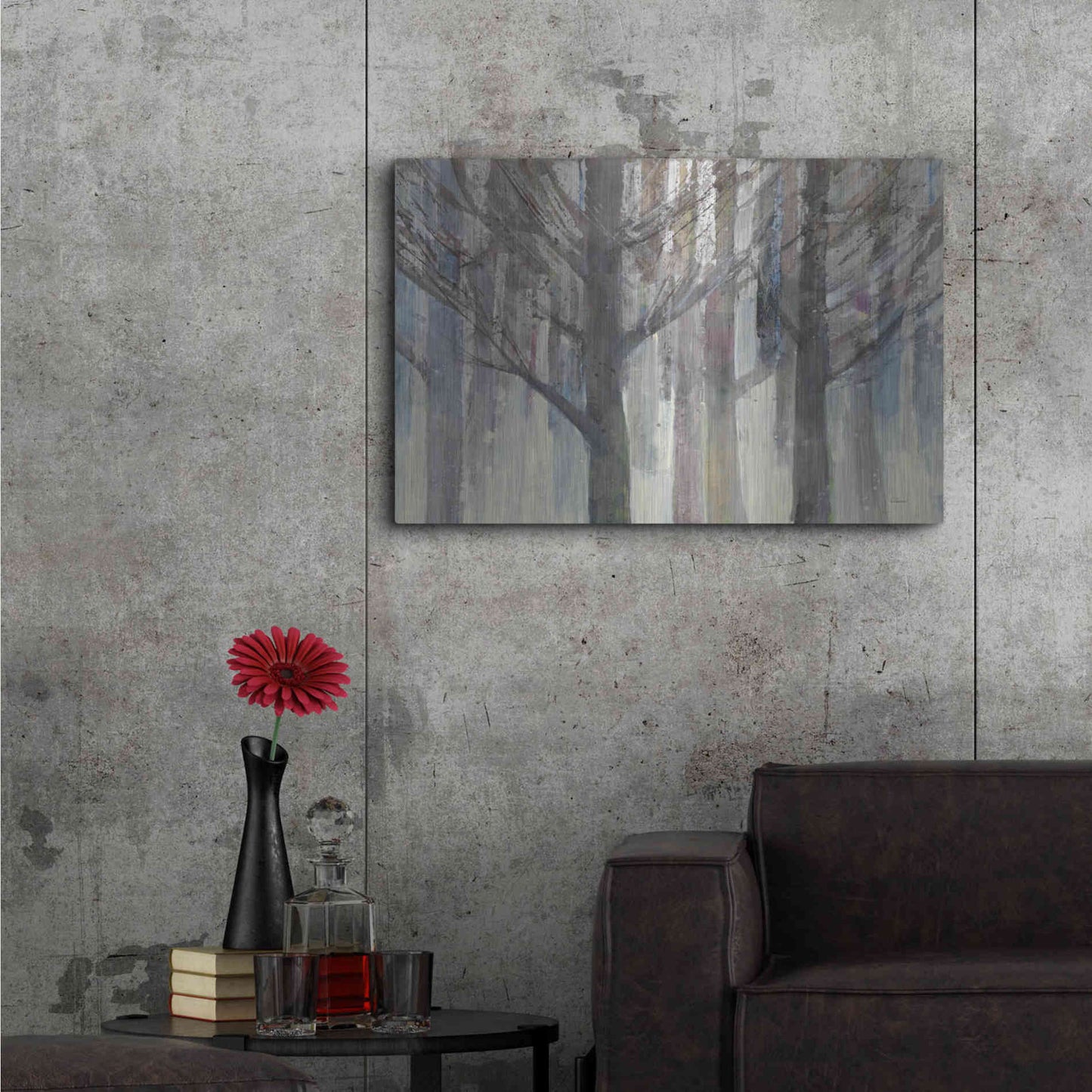 Luxe Metal Art 'Forest Light' by Albena Hristova, Metal Wall Art,36x24