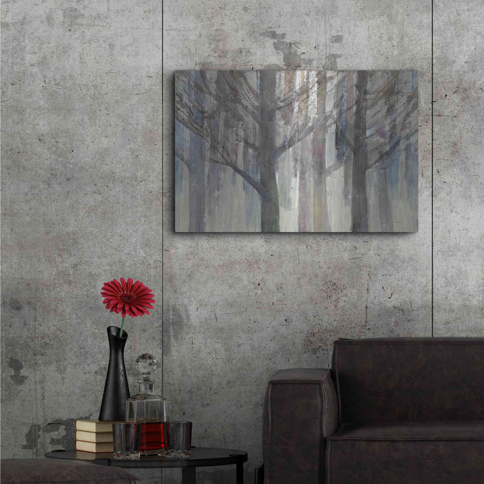 Luxe Metal Art 'Forest Light' by Albena Hristova, Metal Wall Art,36x24