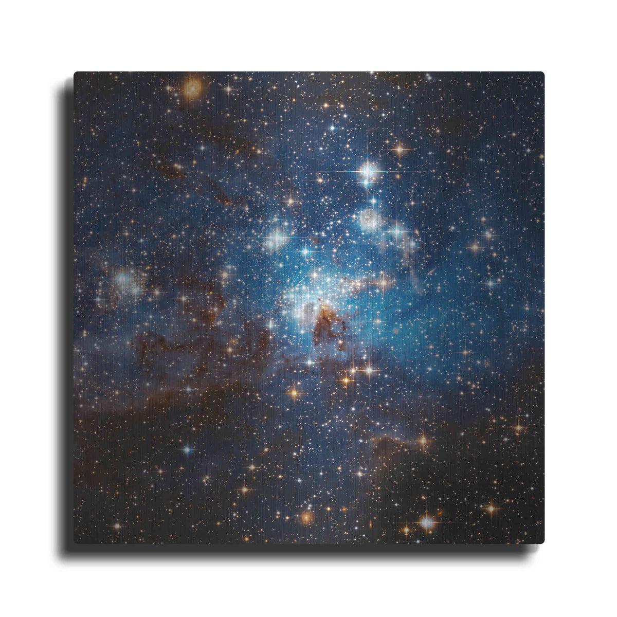 Luxe Metal Art 'LH 95 Star Cluster' Hubble Space Telescope, Metal Wall Art