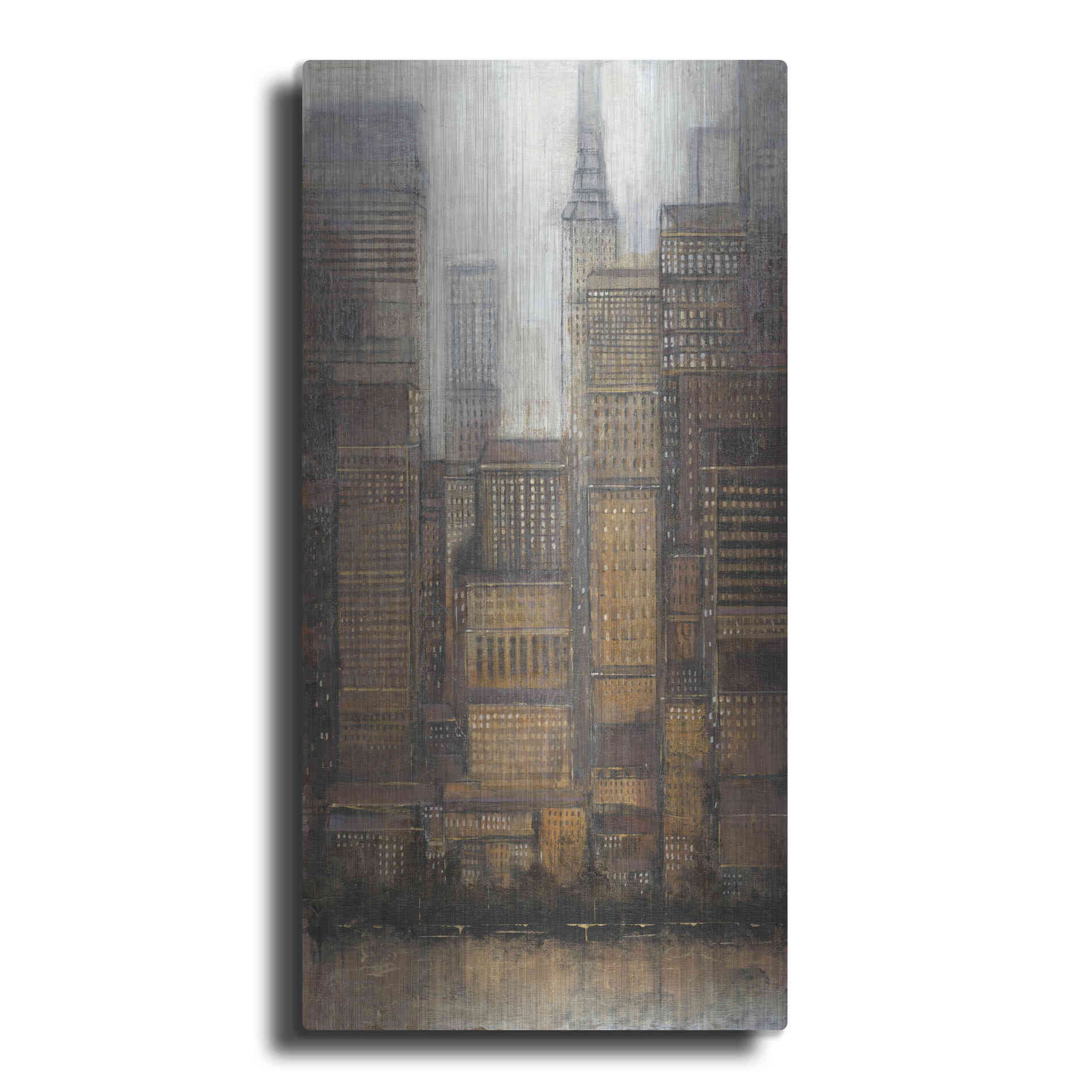 Luxe Metal Art 'Uptown City I' by Tim O'Toole, Metal Wall Art