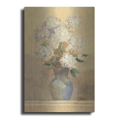 Luxe Metal Art 'Summer Hydrangea II Crop' by Albena Hristova, Metal Wall Art