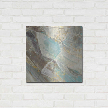 Luxe Metal Art 'Blue Water I' by Albena Hristova, Metal Wall Art,24x24