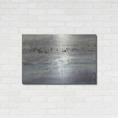 Luxe Metal Art 'Silver Horizon' by Albena Hristova, Metal Wall Art,36x24