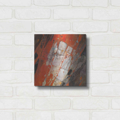 Luxe Metal Art 'Hot Lava' by Albena Hristova, Metal Wall Art,12x12